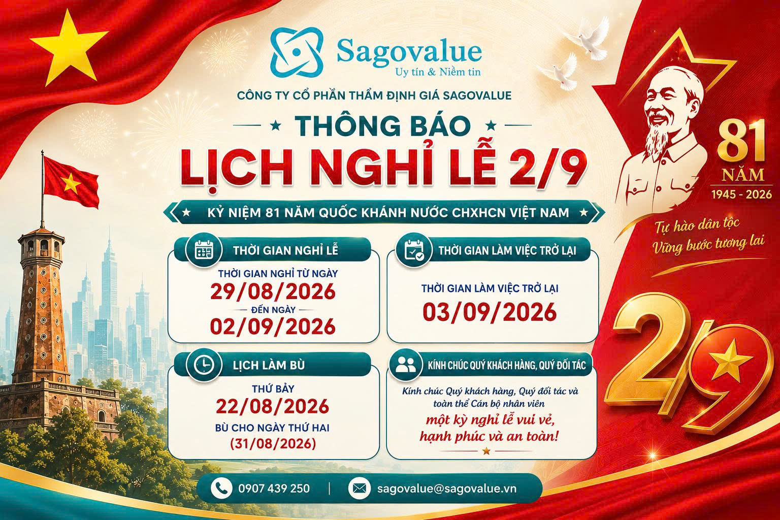 Nghỉ lễ 2/9